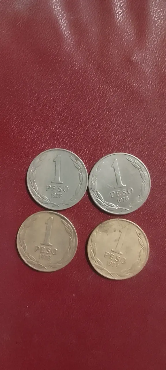 Colección de monedas 1 peso antiguas - 1