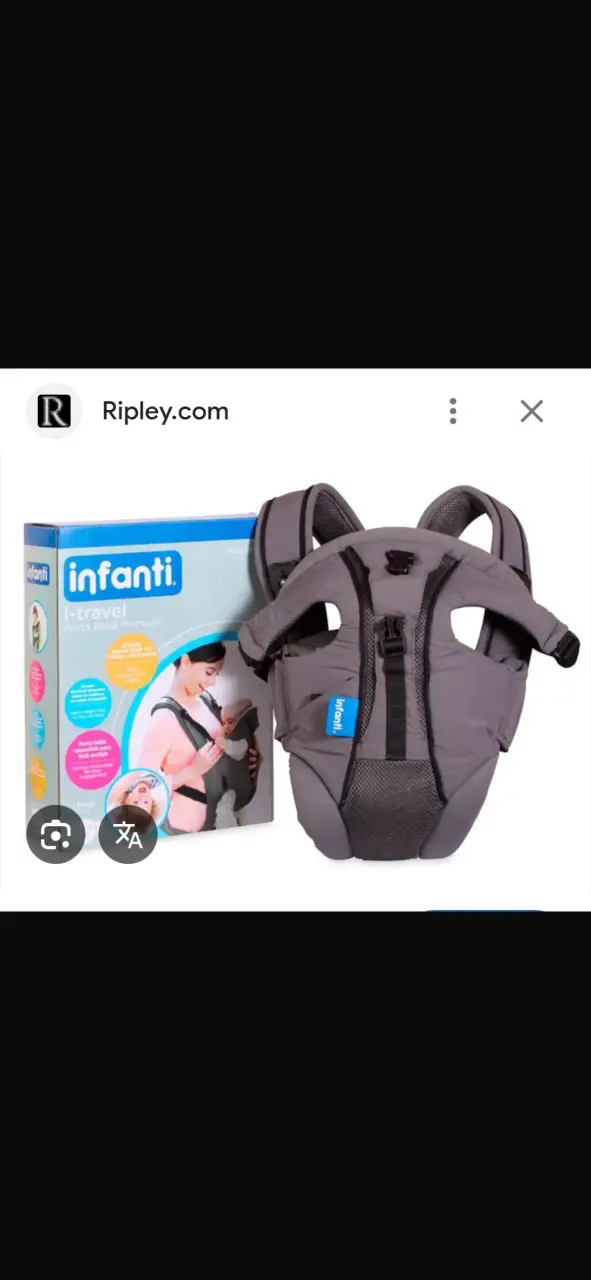 Portabebé Infanti I-Travel gris - 1