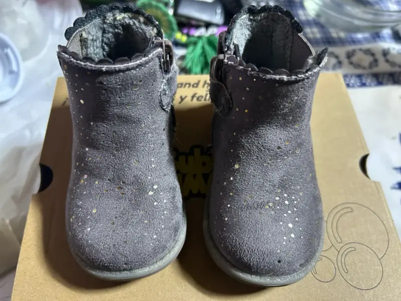 Botines de bebé grises - 1
