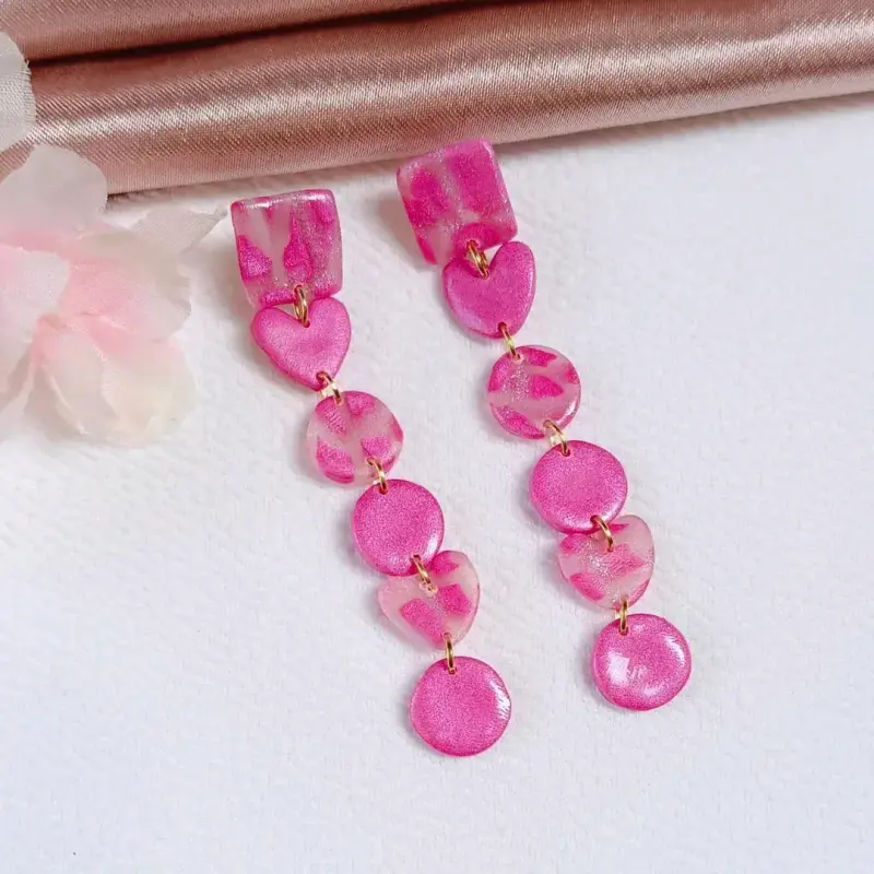 Pendientes largos colgantes - 1