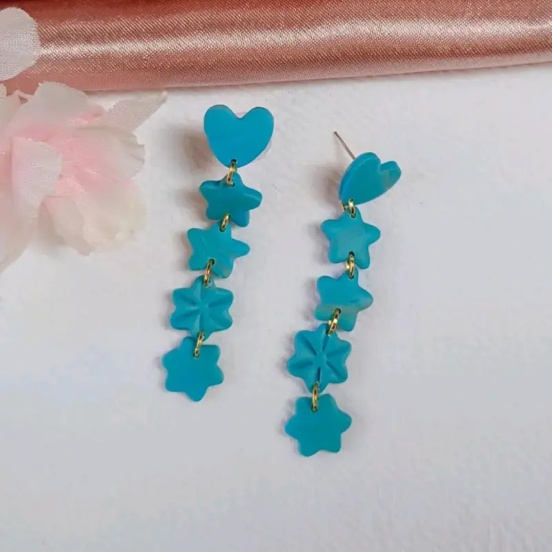 Pendientes largos colgantes - 4
