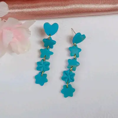Pendientes largos colgantes - miniatura 4