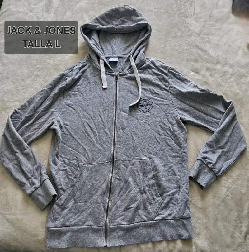 Polerón gris Jack & Jones