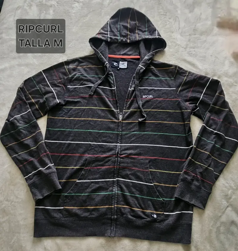 Polerón Ripcurl rayado con capucha