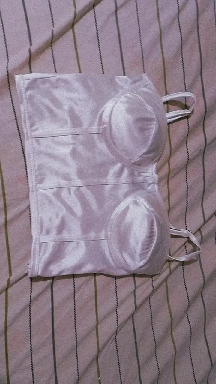 Corset blanco brillante