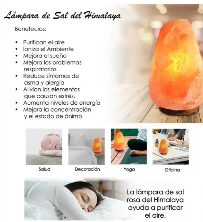 Lámpara de sal del Himalaya - 2