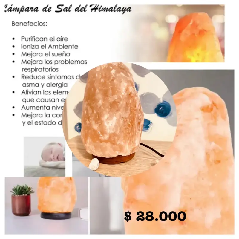 Lámpara de sal del Himalaya - 4