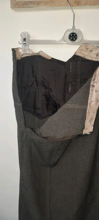 Falda gris oscura elegante talla S - miniatura 4