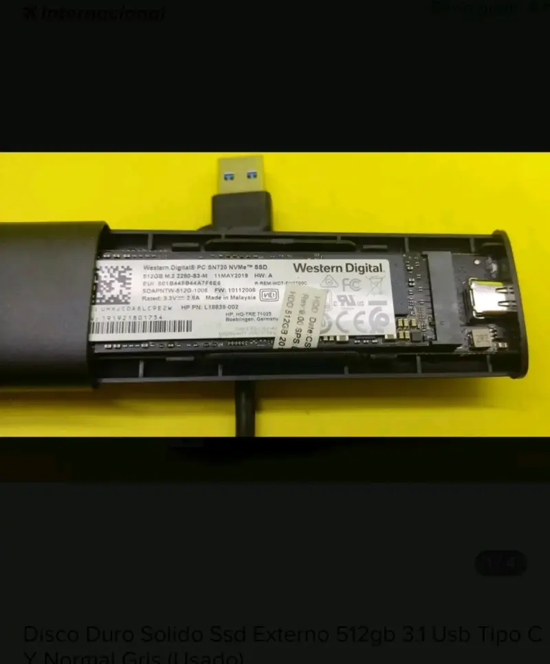 Disco Duro Solido Ssd Externo 512gb 3.1 Usb Tipo C - 2
