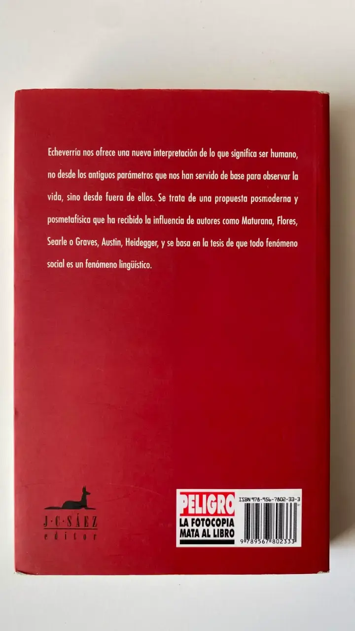 Libro 'Ontología del Lenguaje' Rafael Echeverría - 2