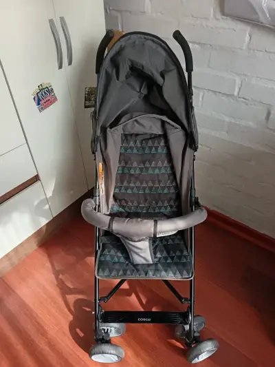 Coche de bebé plegable gris - miniatura 4