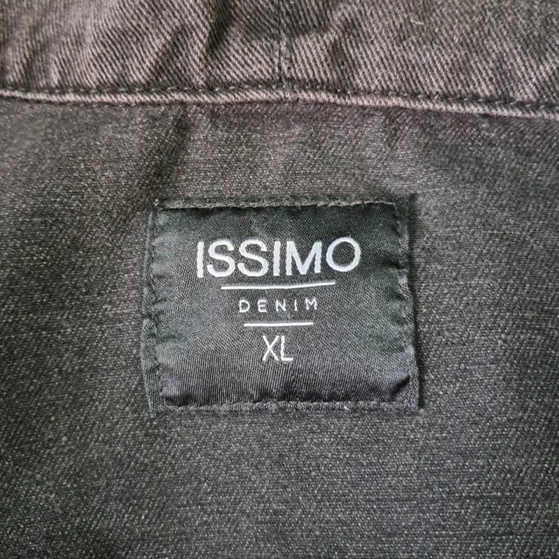 Chaqueta crop negra de mezclilla con capucha XL - 2