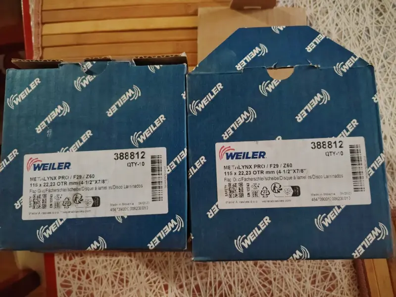 Cajas de discos de lija Weiler - 1