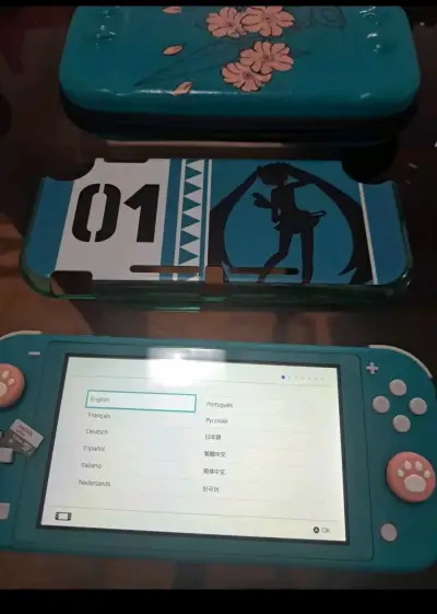 Consola portátil edición azul con case - miniatura 1