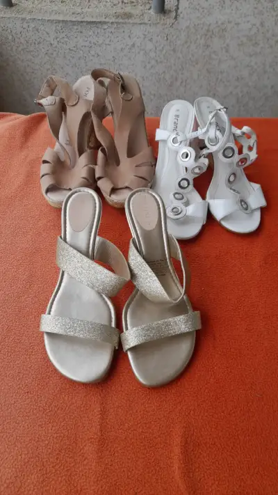 Set de sandalias mujer Pollini y Branco - miniatura 1