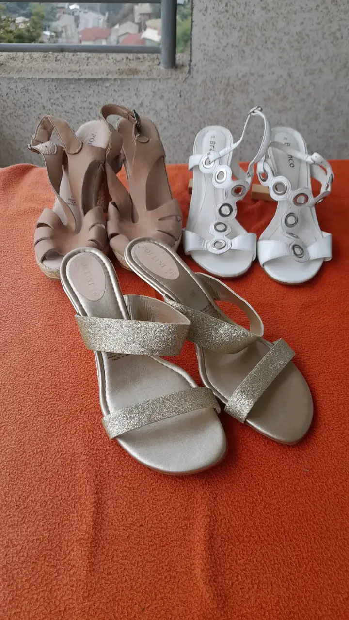 Set de sandalias mujer Pollini y Branco - 3