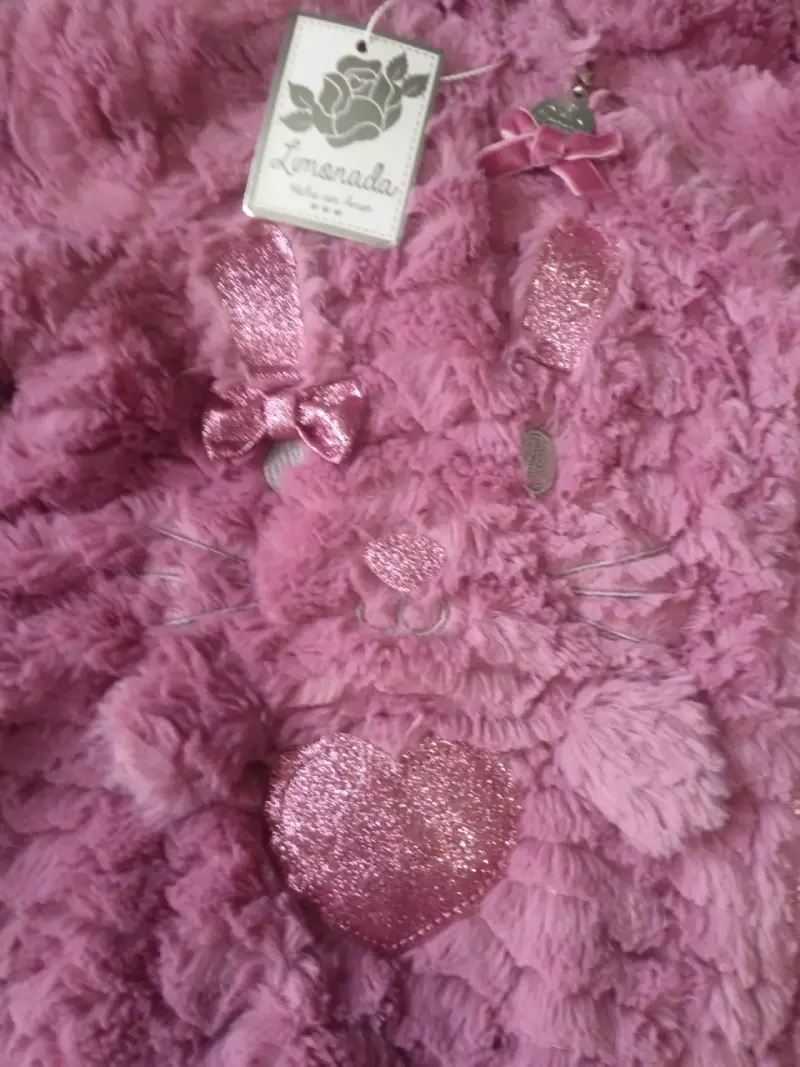 Enterito rosado con capucha peluche - 2