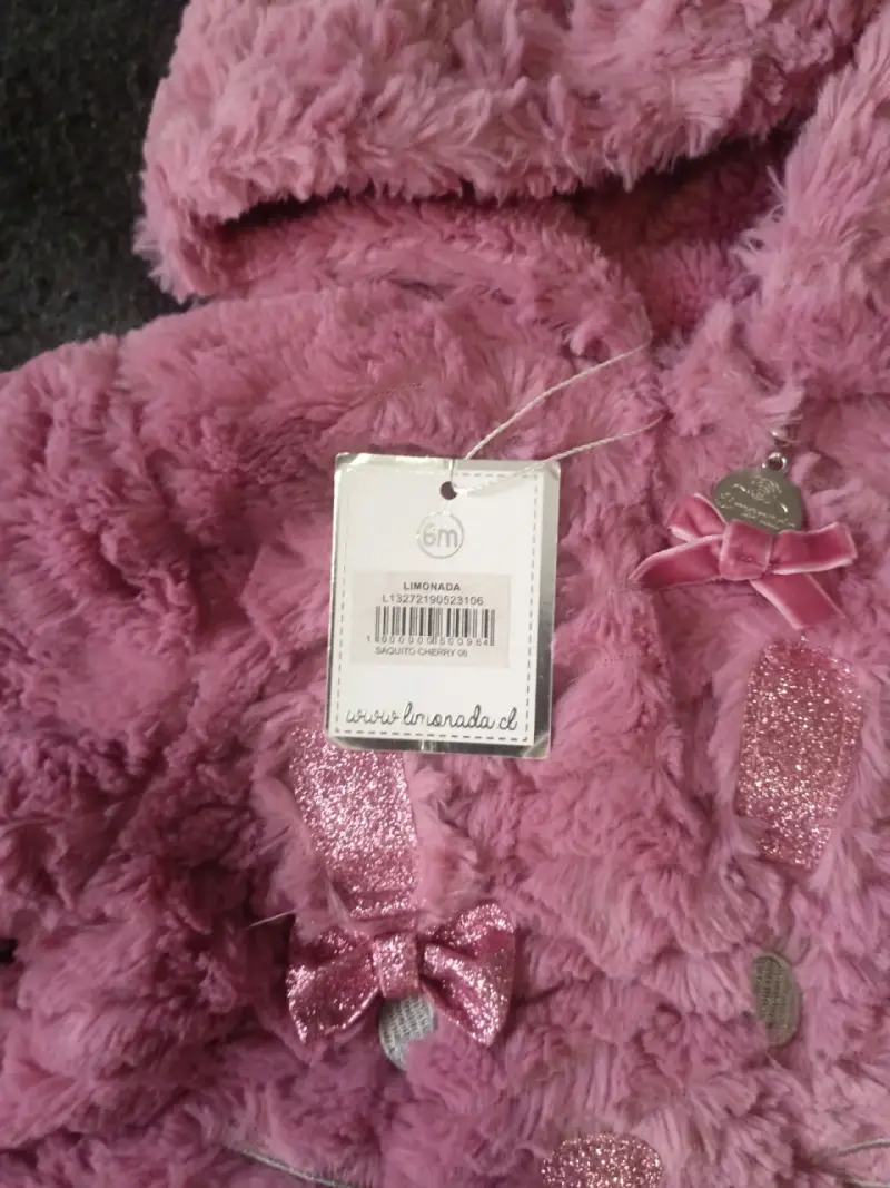 Enterito rosado con capucha peluche - 3