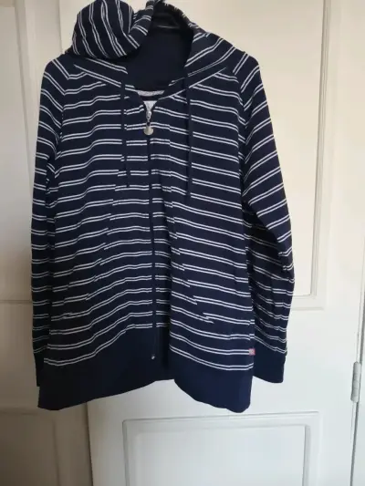 Polerón con capucha rayado azul - miniatura 1