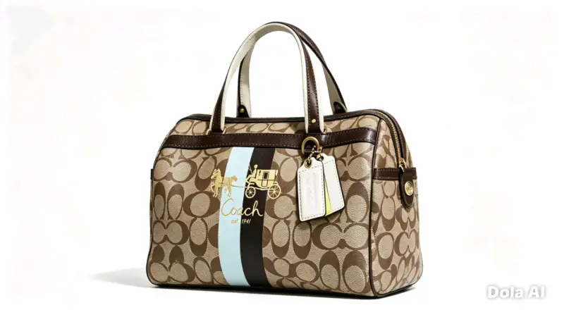 Bolso satchel Coach bicolor - 2