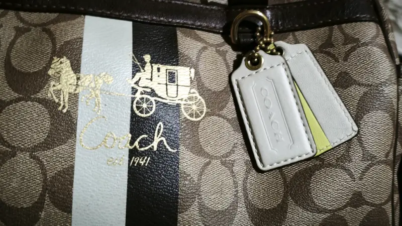 Bolso satchel Coach bicolor - 4