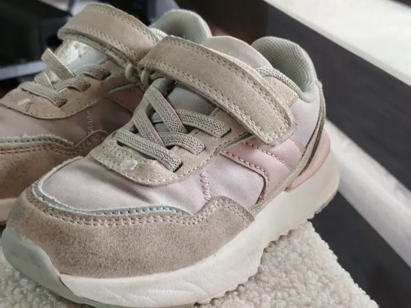 Zapatillas de niña beige rosadas - 3