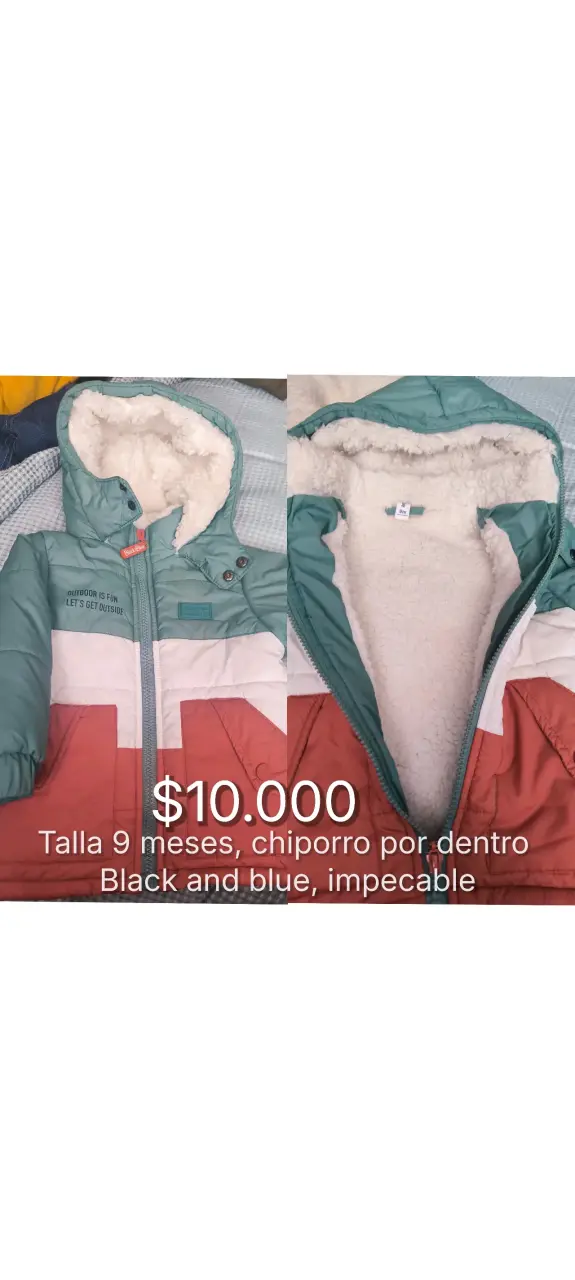 Chaqueta de bebé con chiporro