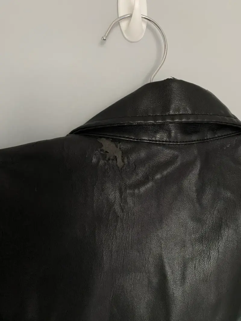 Chaqueta de cuero negro - 3