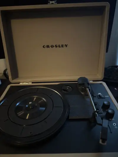Tocadiscos vintage beige - miniatura 3