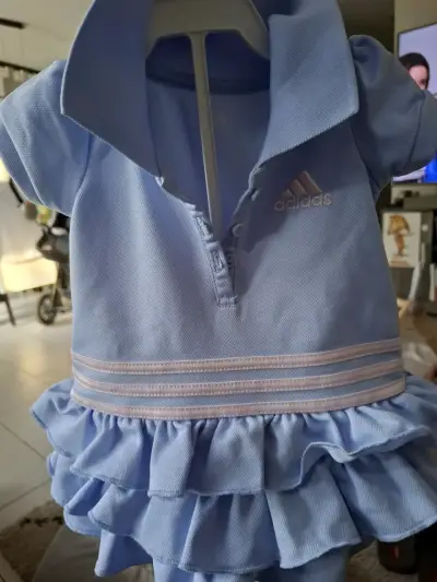 Vestido adidas celeste bebé (3 meses) - miniatura 1