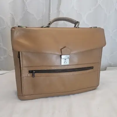Maletín cuero vintage marrón - miniatura 1
