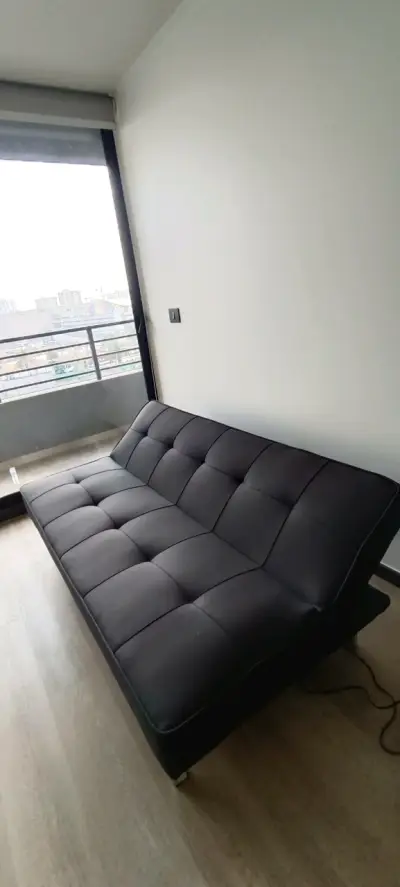 Sofá cama negro moderno - miniatura 2