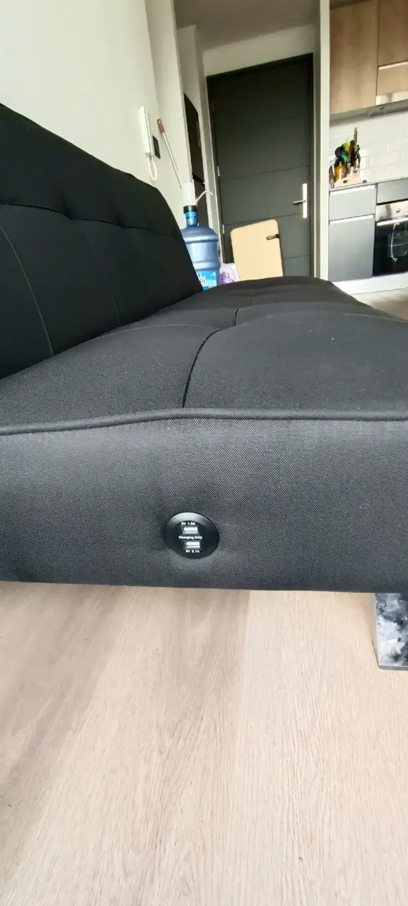 Sofá cama negro moderno - 4