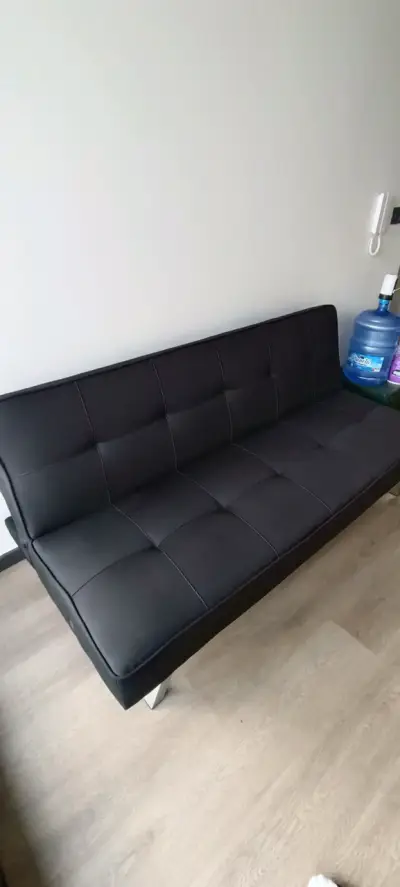 Sofá cama negro moderno - miniatura 5