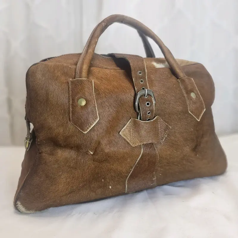 Bolso cuero vintage marrón - 1