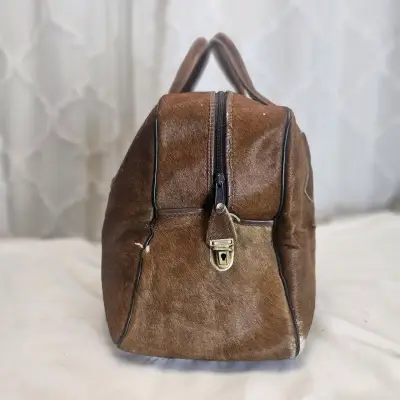 Bolso  cuero vintage marrón - miniatura 2