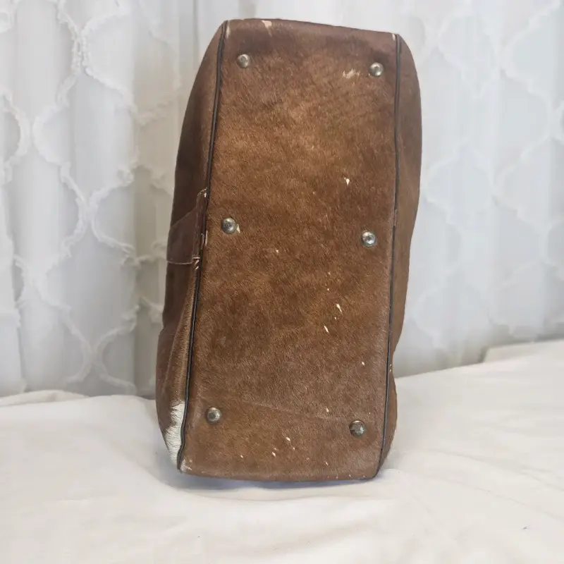 Bolso cuero vintage marrón - 3