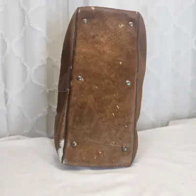 Bolso  cuero vintage marrón - miniatura 3