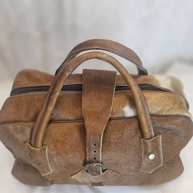 Bolso cuero vintage marrón - 6