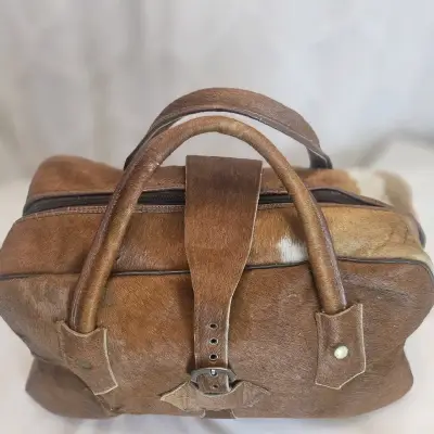 Bolso  cuero vintage marrón - miniatura 6
