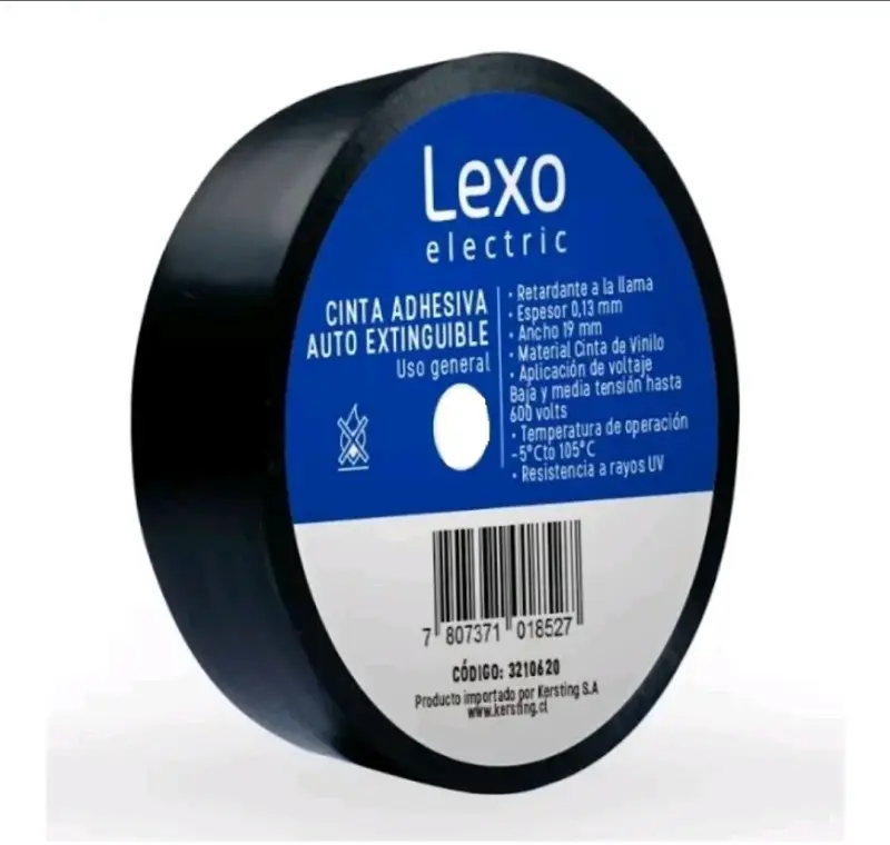 Cinta adhesiva auto extinguible Lexo