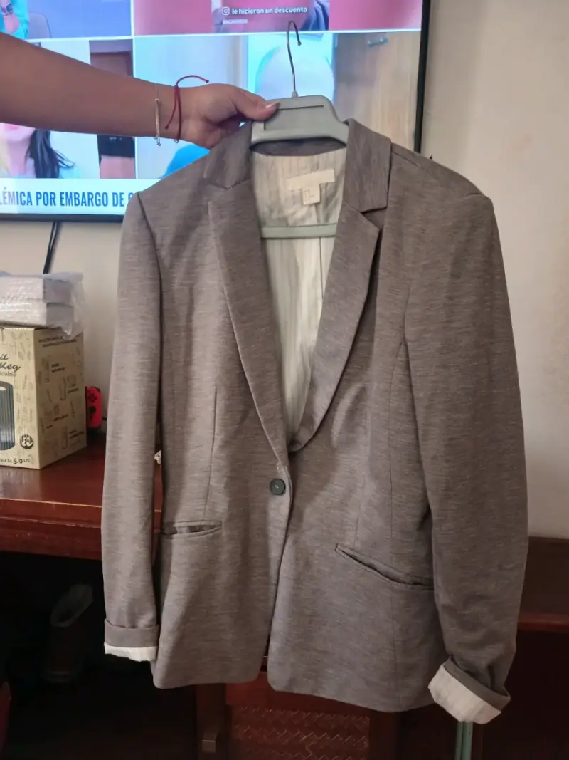 Blazer gris mujer - 1
