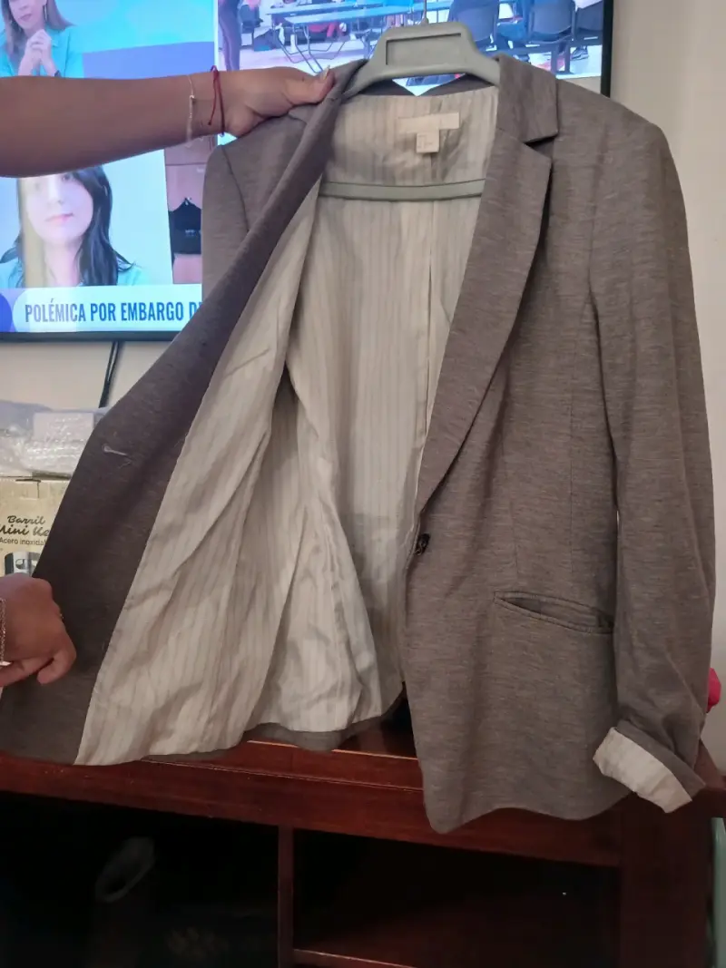 Blazer gris mujer - 4