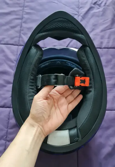 Casco de moto HRO azul - miniatura 3