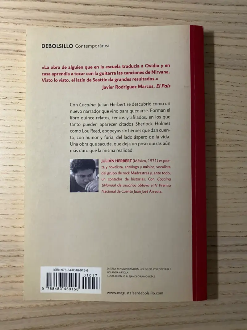 Libro Cocaína de Julián Herbert - 2