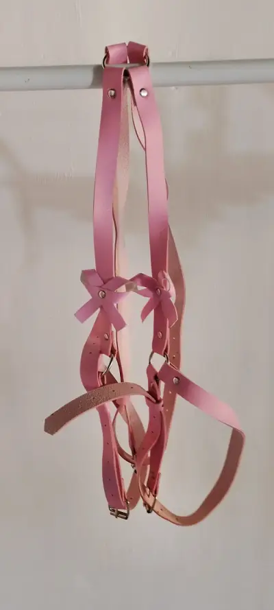 Arnés rosa ajustable - miniatura 1
