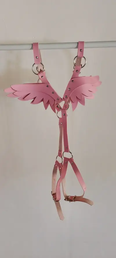Arnés rosa ajustable - miniatura 2