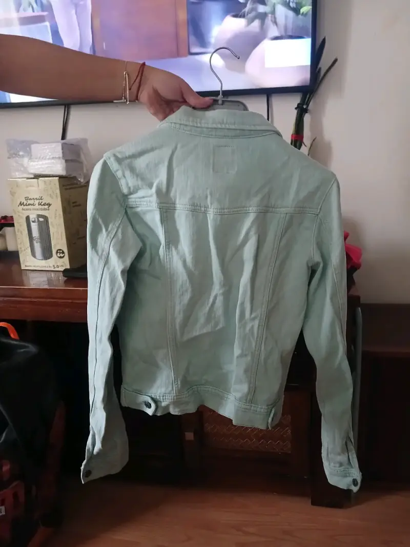 Chaqueta de mezclilla azul claro - 2