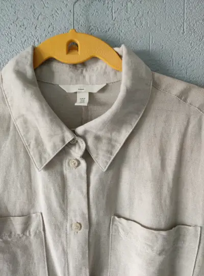Camisa maternal beige - miniatura 2