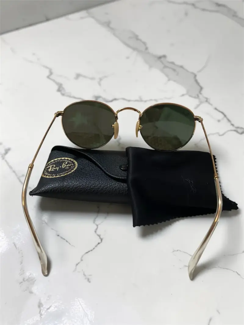 Lentes De Sol Ray Ban RB3447 Round Metal Dorado - 2